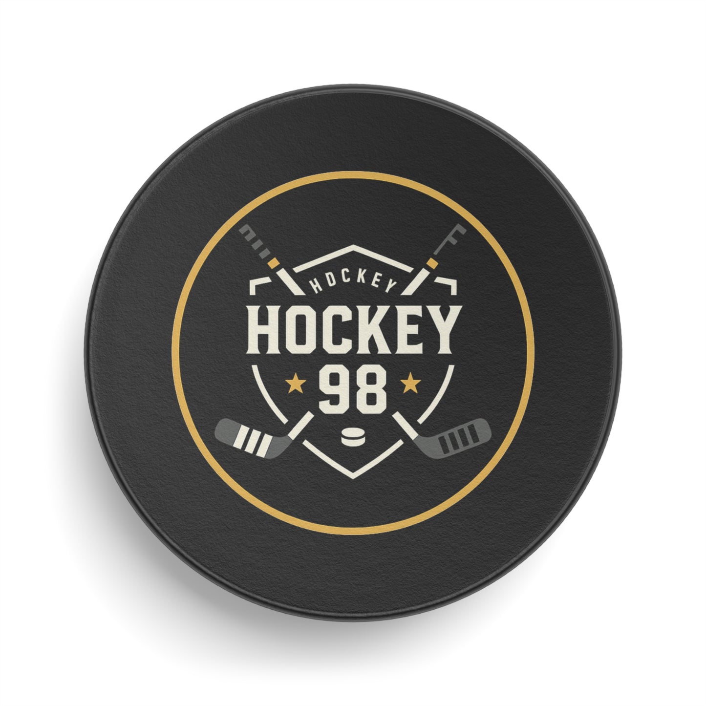 The official Hockey 98 puck