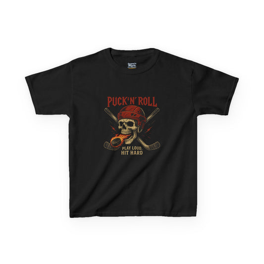 T-shirt “Puck’n’Roll” – Confort, fun et passion du hockey (Junior)